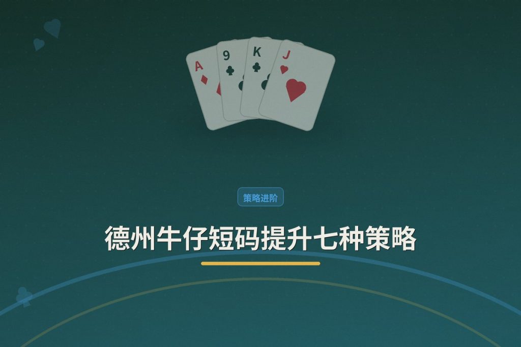 德州牛仔短码提升七种策略：从被动到主动，稳步提升赢率