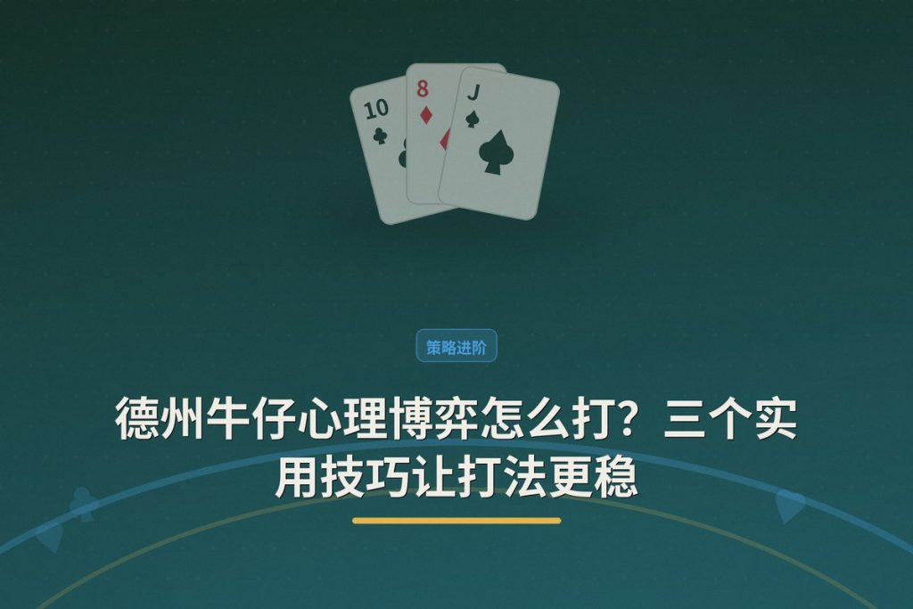 德州牛仔心理博弈怎么打？三个实用技巧让打法更稳