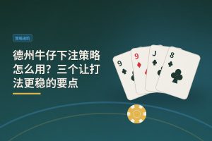 德州牛仔下注策略怎么用？三个让打法更稳的要点