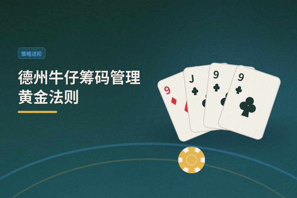 德州牛仔筹码管理黄金法则：三条让打法更稳的实用策略
