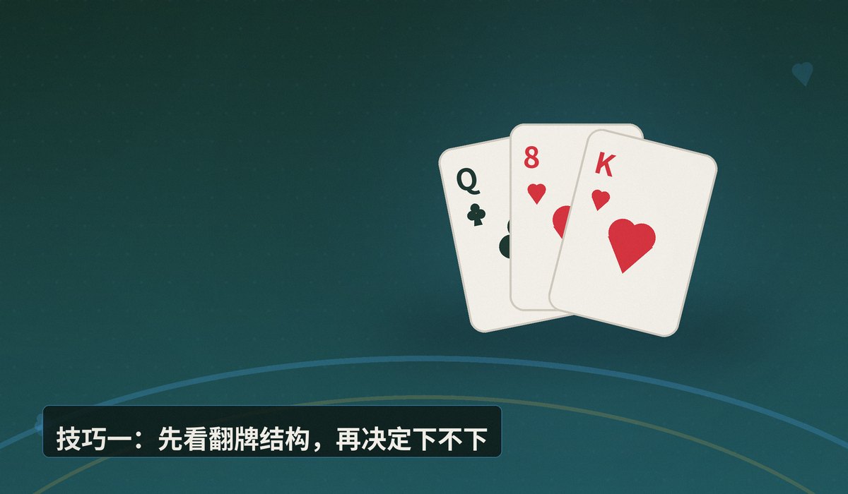 翻牌圈下注三大技巧 - 翻牌圈下注三大技巧,让德州牛仔打法更稳